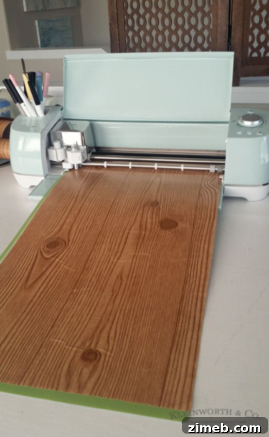 Cricut Cutting Process: Preparing Vinyl for a Custom Sign Stencil