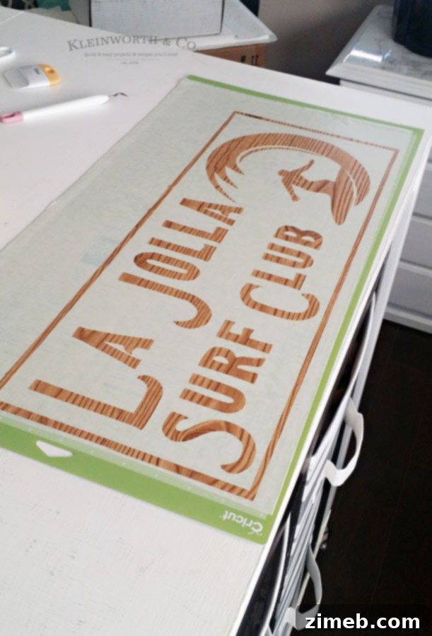 Weeding Your Custom Cricut Vinyl Design for Stenciling