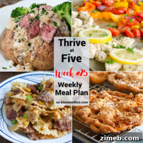 Thrive at Five: Your Week 25 Meal Plan Journey 4 How to Meal Plan: A step-by-step guide to effortless cooking