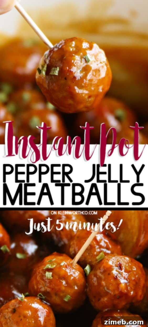 20-Minute Zesty Pepper Jelly Meatballs 3 5-Minute Instant Pot Pepper Jelly Meatballs