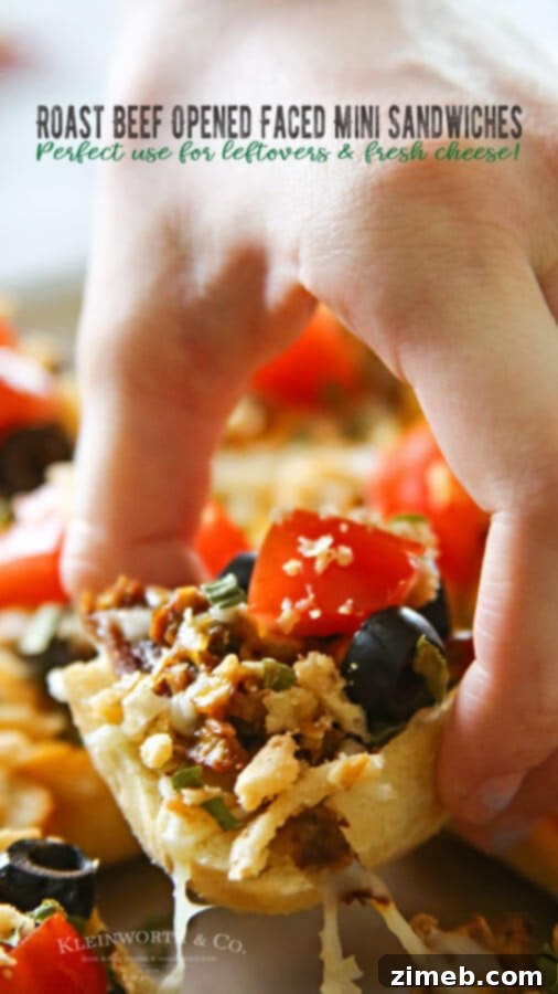 20-Minute Zesty Pepper Jelly Meatballs 10 Roast Beef Open Faced Mini Sandwich
