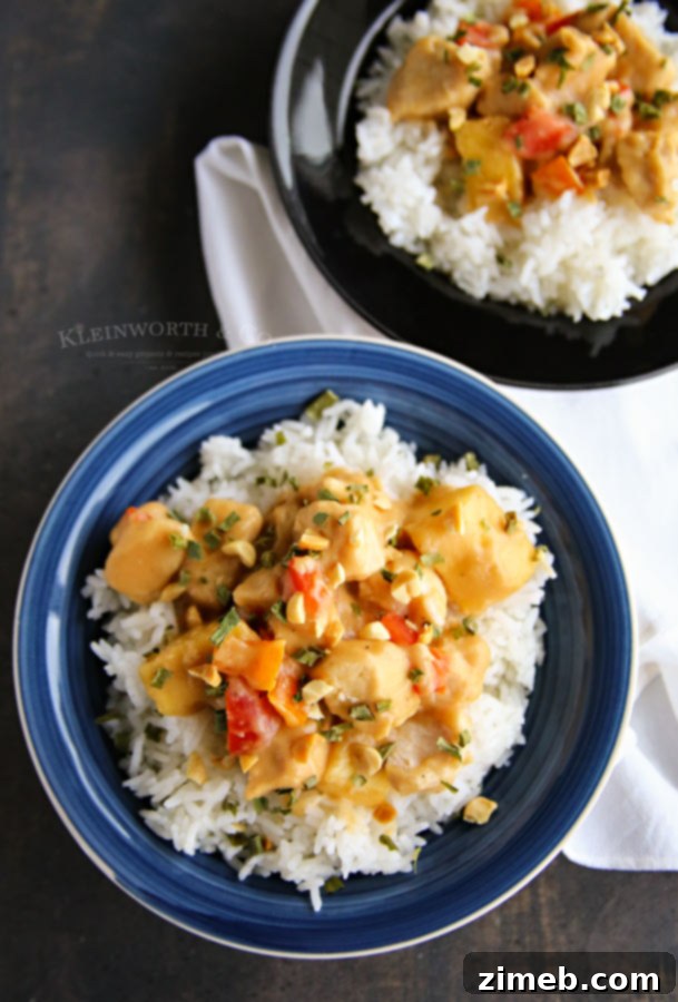 Slow Cooker Tropical Thai Peanut Chicken 2 Learn how to make Slow Cooker Thai Pineapple Peanut Chicken step-by-step for a perfect family meal.