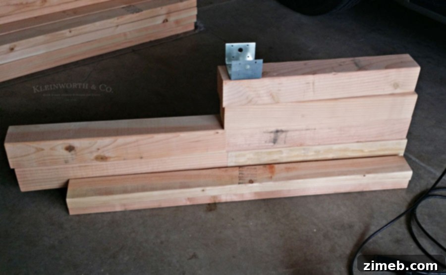 Lumber for DIY Pallet Outdoor Dining Table Frame