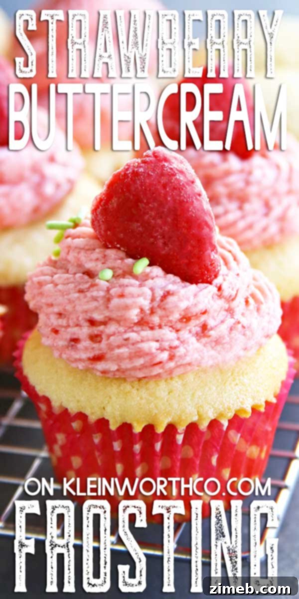 Luscious Strawberry Buttercream 8 A variety of desserts topped with delicious Strawberry Buttercream Frosting