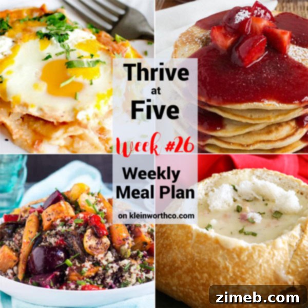 Thrive at Five Meal Plan Week 26 Header Image