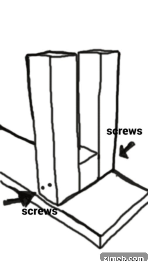 Effortless Outdoor Bench Creations 3 Easy DIY Benches - Outdoor Furniture diagram for leg assembly