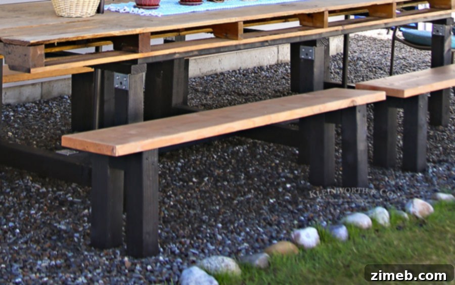 Effortless Outdoor Bench Creations 7 Easy DIY Benches - Outdoor Furniture, finished bench
