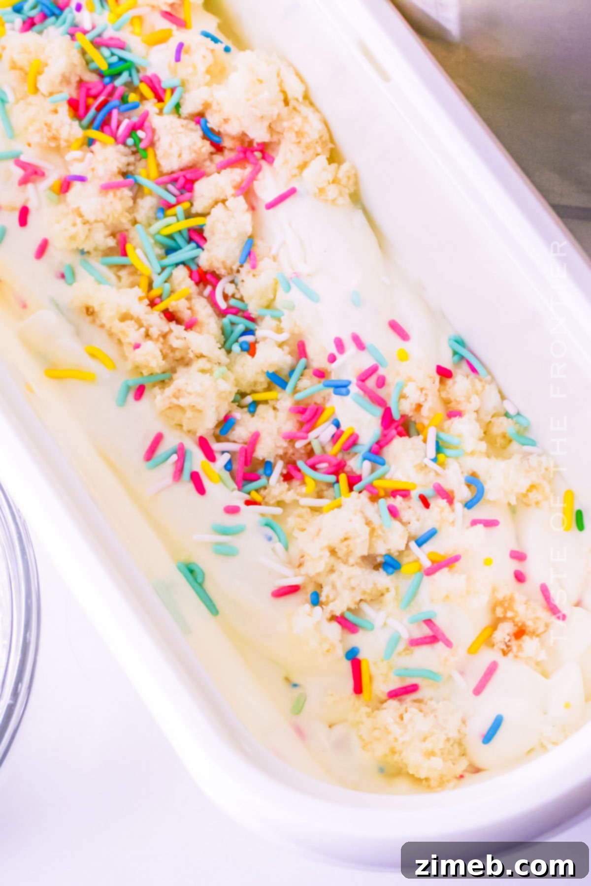 Party Cake Perfection 15 frozen treat with sprinkles