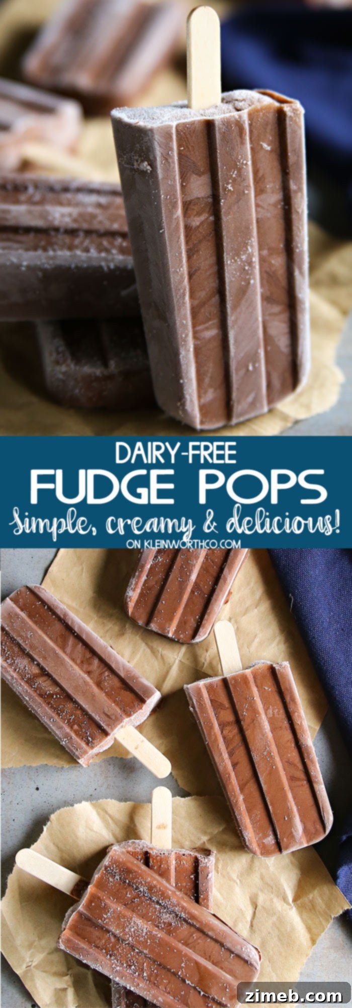 Velvet Vegan Fudge Pops 10 Dairy-Free Fudge Pops: An irresistible and healthy chocolate frozen treat.