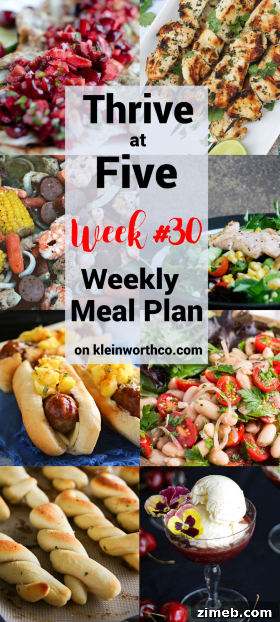 Thrive at Five: Your Week 30 Nourishment Plan 2 Thrive at Five Meal Plan Week 30 - Delicious Family Meals for a Stress-Free Week