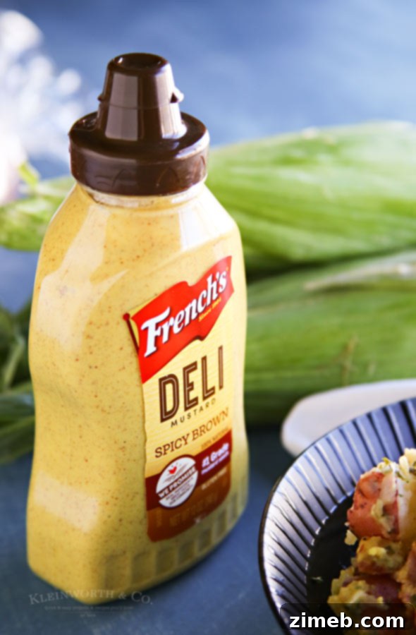 German Potato Salad made with French's Spicy Brown Mustard, a bold and tangy side dish.