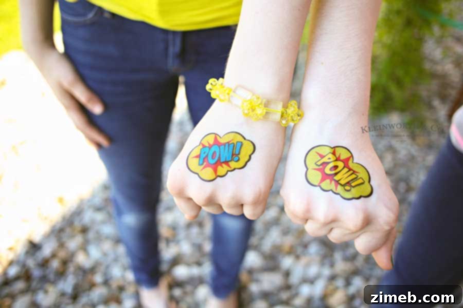 Superhero Sandwich: Fun Meal Idea for Kids with Free Printable Toppers and Tattoos