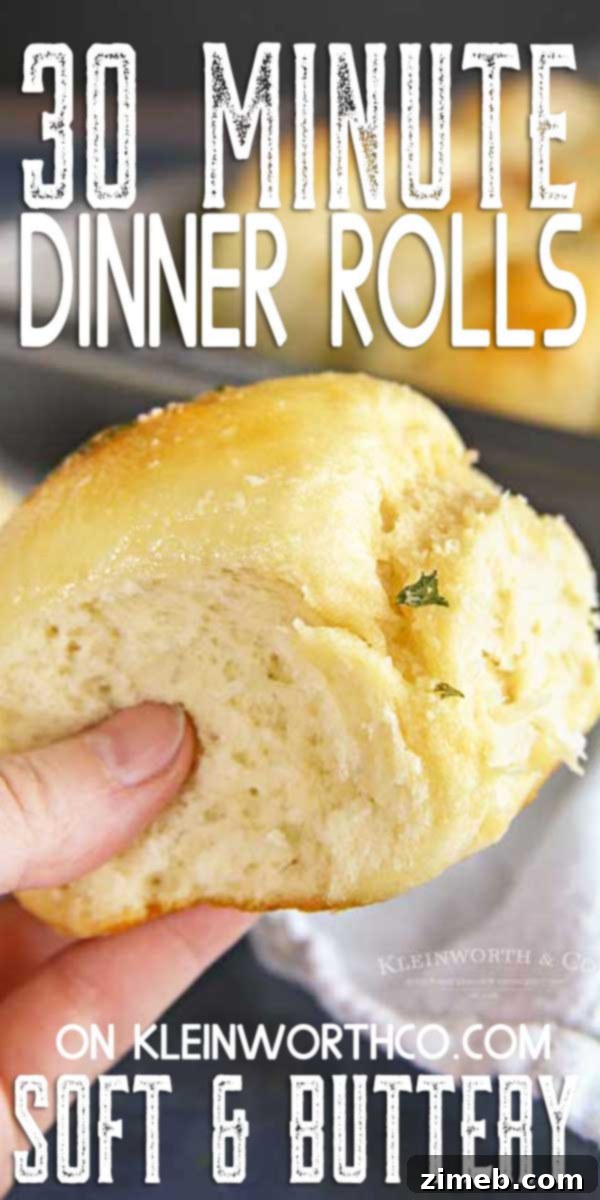 Garlic Parmesan Dinner Rolls in 30 Minutes 12 A serving dish filled with warm 30-Minute Garlic Parmesan Dinner Rolls, ready to be enjoyed.
