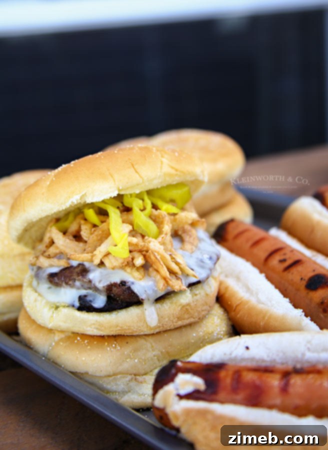 Caramelized Onion Havarti Burger 4 How to make Havarti Onion Burger, paired with Lipton Iced Tea for a perfect summer meal.