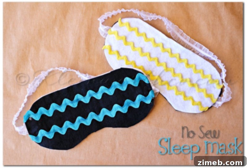 Effortless Glow for Teen Skin 5 No Sew Sleep Mask - Easy DIY for Teens