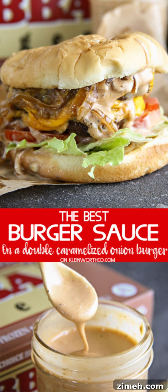 Double Caramelized Onion Burger: Perfected by Our Signature Sauce 11 Best Burger Sauce on a Double Caramelized Onion Burger