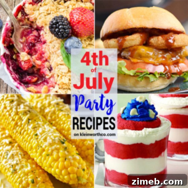 Red White and Delicious Fourth of July Menu 5 Collection of 4th of July Party Recipes and Ideas