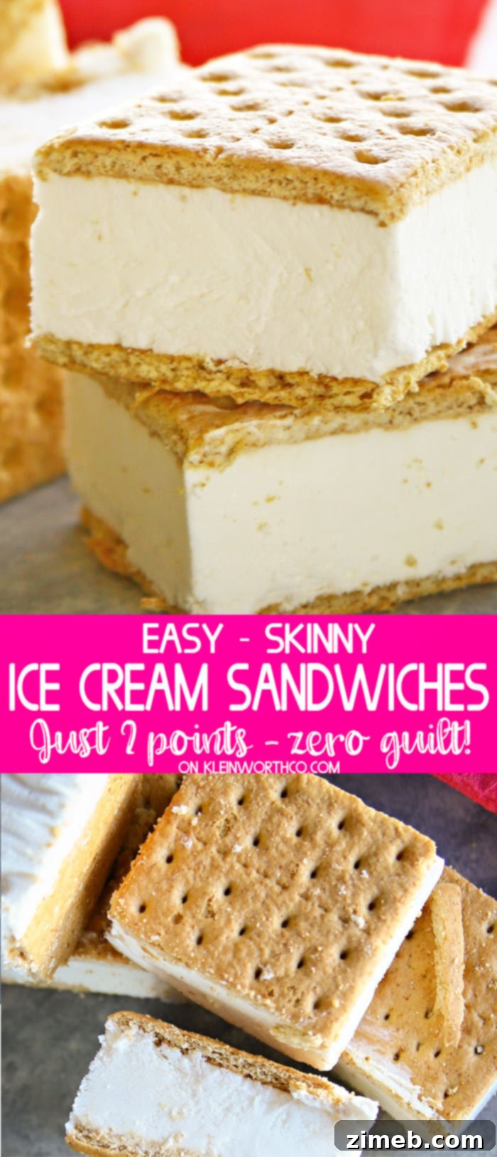 Effortless Lighter Ice Cream Treats 2 Easy Skinny Ice Cream Sandwiches