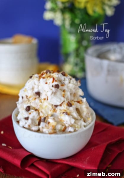 Effortless Lighter Ice Cream Treats 9 Almond Joy Sorbet