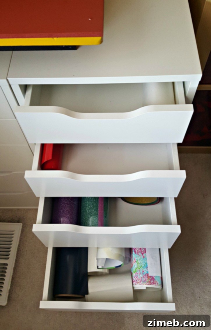 IKEA Hack for Heat Press Storage by Simply {Darr}ling