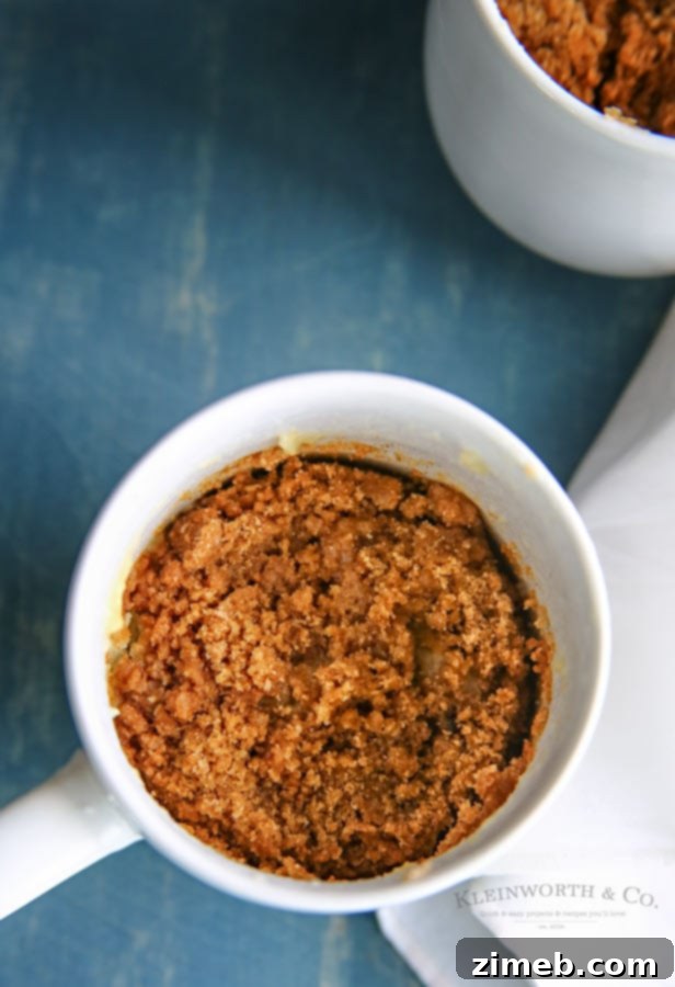 Quick Coffee Cake for Couples 2 Recipe for 5-Minute Coffee Cake for Two: Perfect for a quick sweet treat
