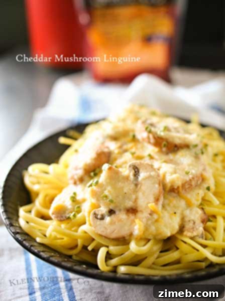 Thrive at Five: Week 37's Path to Vibrant Eating 6 Easy family dinner ideas just got better with creamy cauliflower & leek sauce, buttery garlic mushrooms & cheddar cheese over linguine. Great pasta recipe!