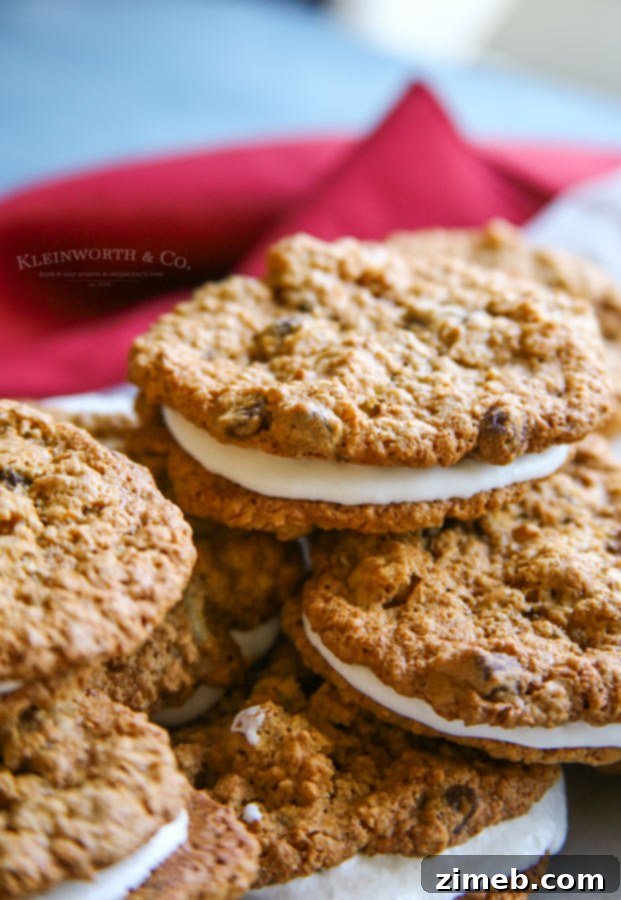 Flourless Peanut Butter Oatmeal Cookies ready for filling
