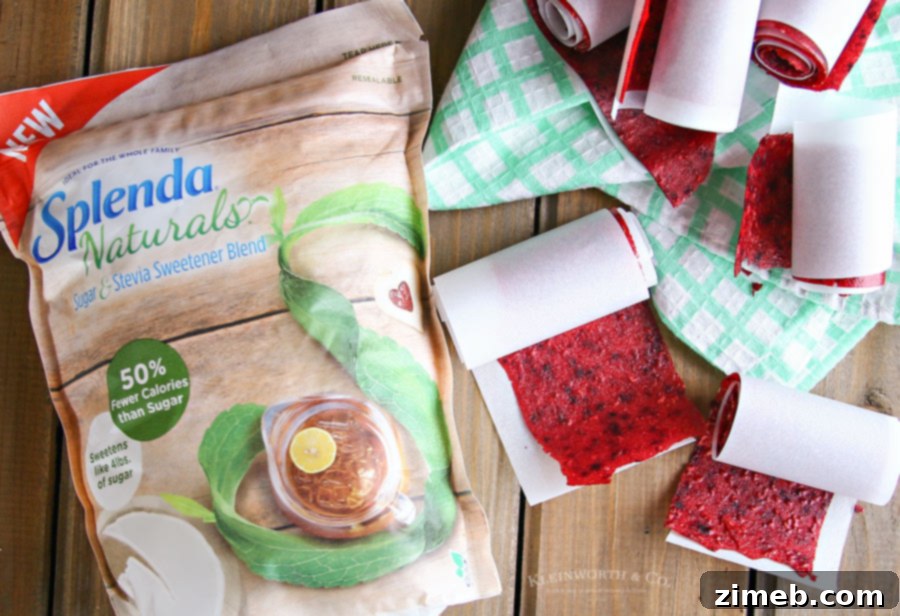 Berry Patch Fruit Strips 4 Mixed Berry Fruit Leather snacks