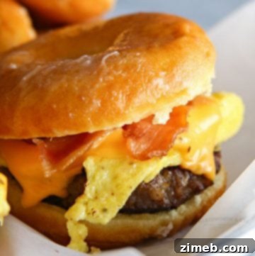 Savory Stuffed Breakfast Donuts Bacon Egg and Cheese 5 Bacon, Egg & Cheese Breakfast Donuts: A unique breakfast idea