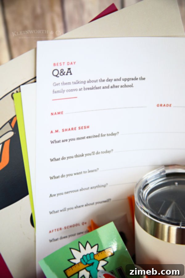 Back to School Survival Kit with Recipe Cards