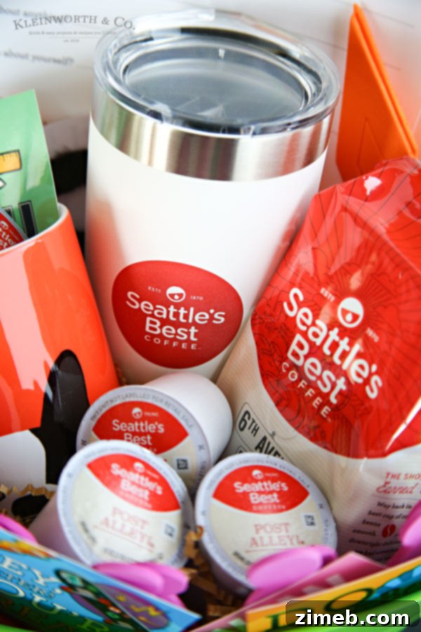 Back to School Survival Kit with Coffee and Mugs