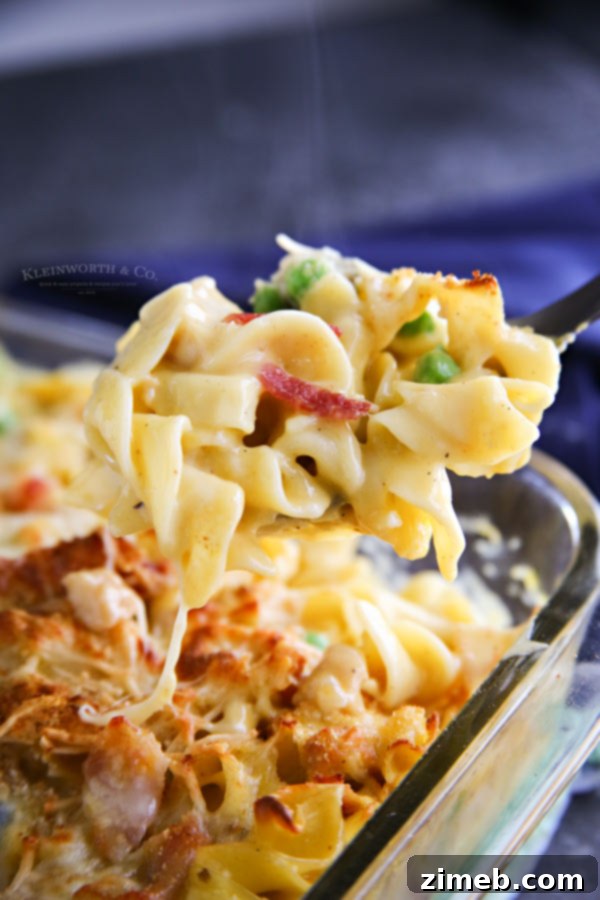 Smoky Bacon Chicken Noodle Bake 2 Bacon Chicken Noodle Casserole
