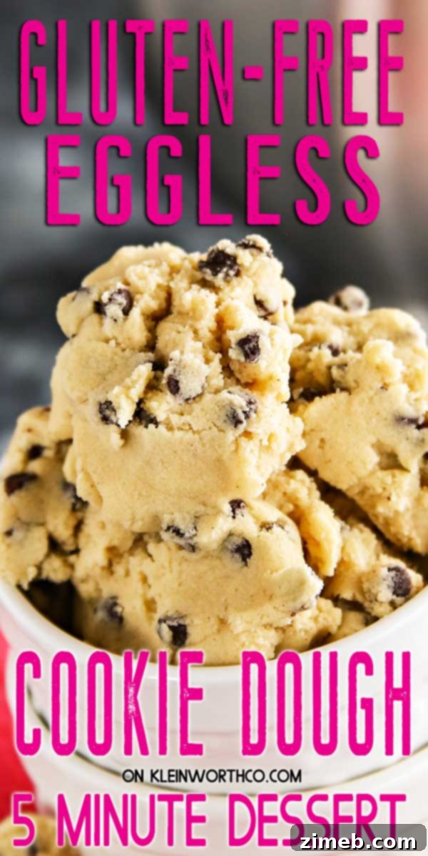 Edible Gluten-Free Cookie Dough 2 Gluten-Free Egg Free Cookie Dough - A delicious and safe treat
