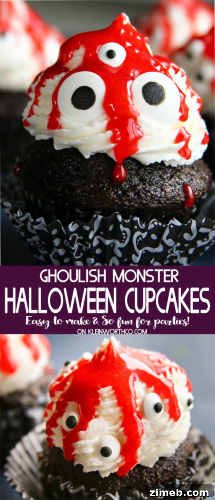 Monster Mash Halloween Cupcakes 2 Ghoulish Monster Halloween Cupcakes: The ultimate spooky dessert for Halloween parties