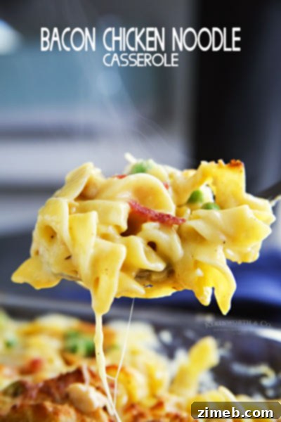 Easy Back to School Menus Kids Crave 5 Hearty Bacon Chicken Noodle Casserole Recipe