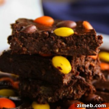 Peanut Butter Pieces Brownies low sugar