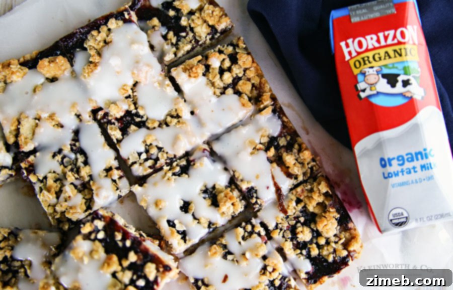 Blackberry Cream Oat Bars: Easy Dessert Recipe for Busy Families