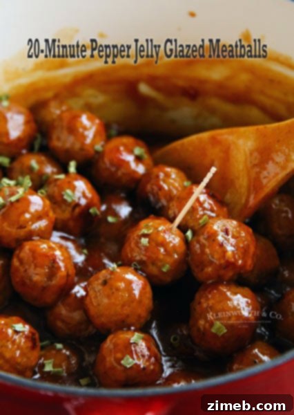 20-Minute Pepper Jelly Meatballs - easy part food