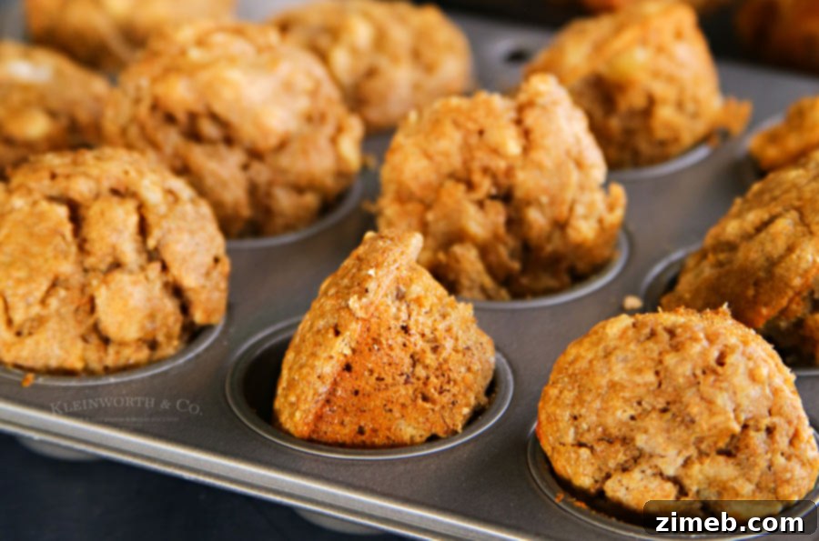 Sweet & Crunchy Banana Macadamia Minis 11 Family-favorite Banana Macadamia Nut Mini Muffins for breakfast.
