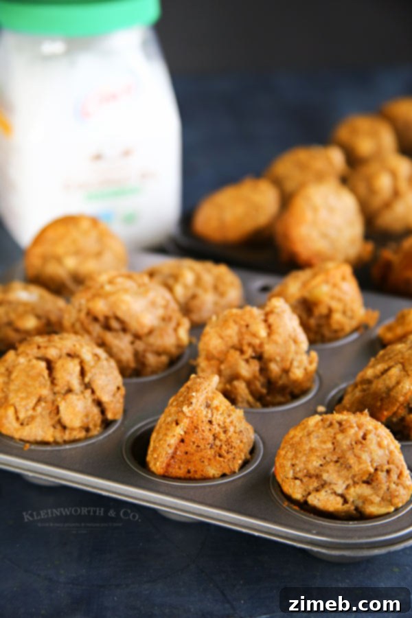 Sweet & Crunchy Banana Macadamia Minis 4 Delicious and simple Banana Macadamia Nut Mini Muffins - a favorite breakfast recipe.