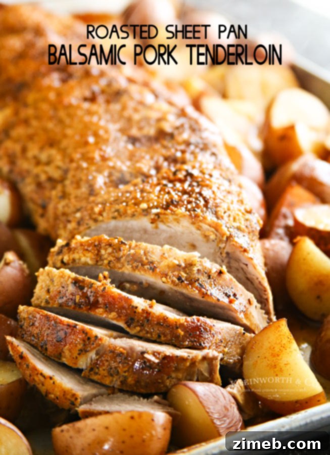Easy Sheet Pan Balsamic Pork Tenderloin 7 Roasted Sheet Pan Balsamic Pork Tenderloin