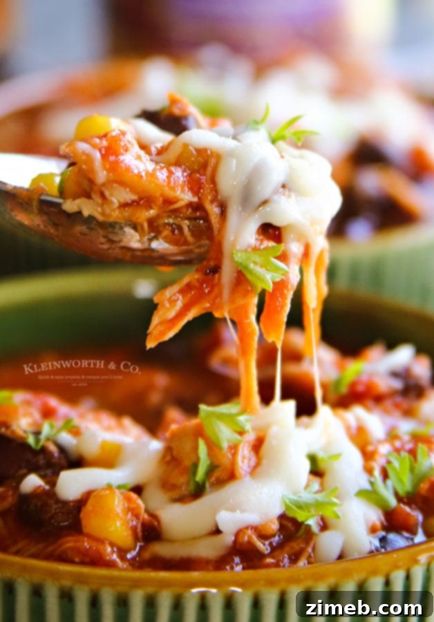Stovetop Chicken Taco Soup, ready in 20 minutes