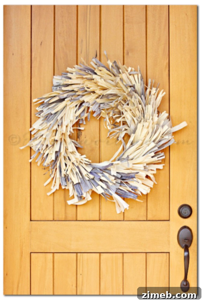 Frayed Corn Husk Wreath