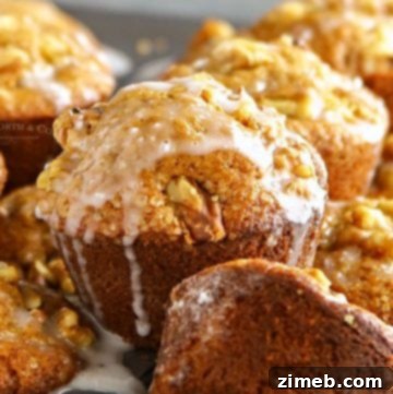 Glazed Sweet Potato Nut Muffins recipe thumbnail