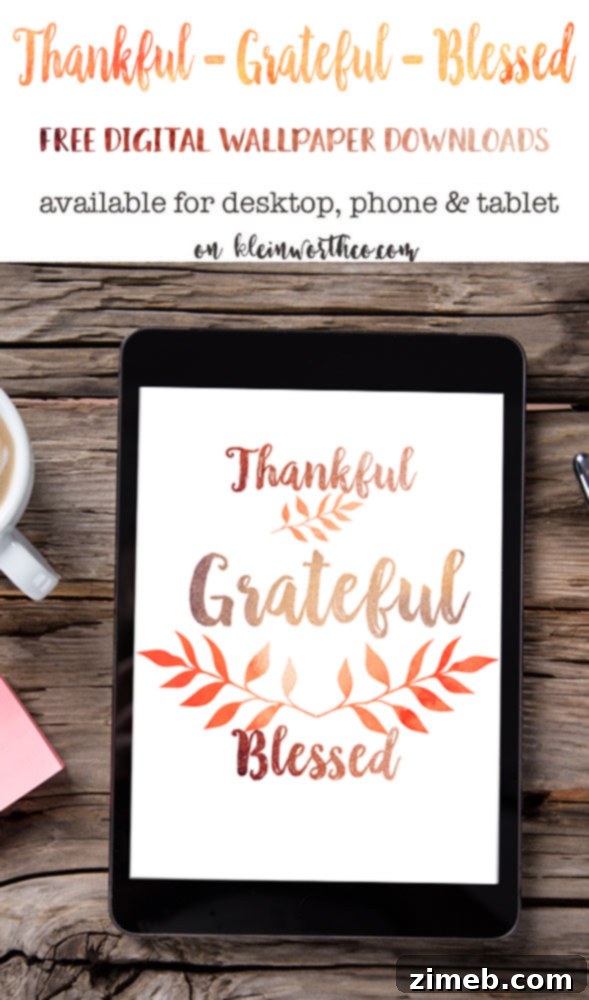 Free Printable Thanksgiving Seek and Find 3 Thankful Grateful Blessed Free Digital Wallpaper for desktop and mobile