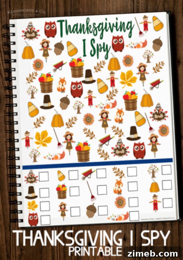 Free Printable Thanksgiving Seek and Find 6 Free Thanksgiving I Spy Printable - free printables for kids to download