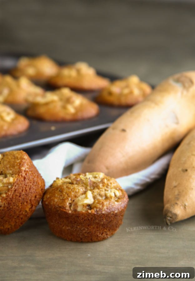 Sweet Potato Breakfast Muffins Plus a Giveaway 3 Sweet Potato Breakfast Muffins ready for a healthy breakfast