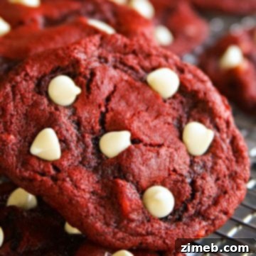 Irresistible Red Velvet White Chocolate Cookies 6 Red Velvet White Chocolate Chip Cookies recipe