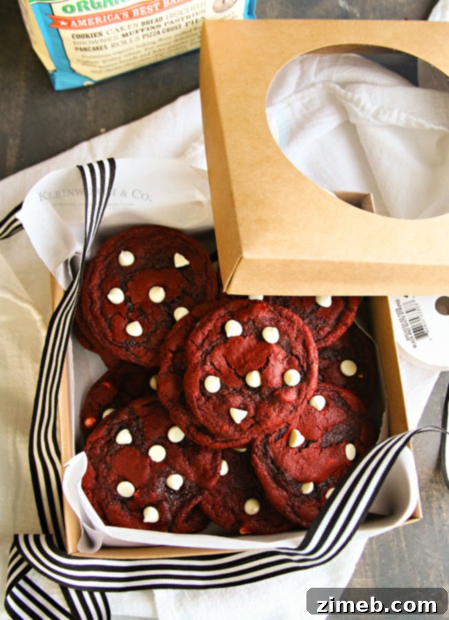 Irresistible Red Velvet White Chocolate Cookies 2 Holiday cookie recipe - Red Velvet White Chocolate Chip Cookies