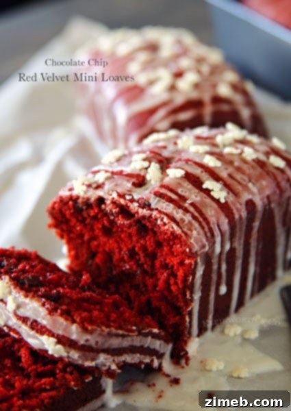 Irresistible Red Velvet White Chocolate Cookies 7 Chocolate Chip Red Velvet Mini Loaves